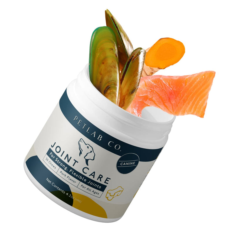Petlab Co. Joint Care Chews For Dogs | Hip and Joint Support For Dog | High Levels of Glucosamine, Omega 3, Turmeric, Vitamins and Minerals - PawsPlanet Australia