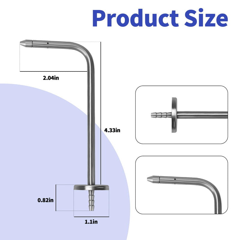 Manometer Probe Kit Compatible with Fieldpiece JL3KM, SDMN5, SDMN6, ADMN2 and Klein Tools ET180 Digital Manometer, HVAC Pitot Static Tube Fit