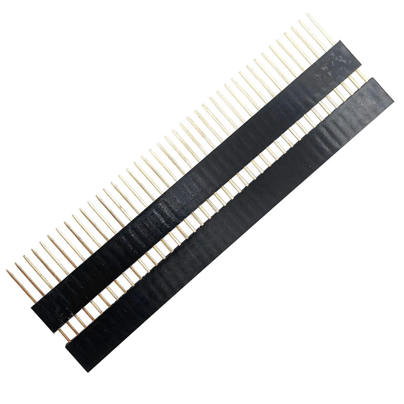 1x40 0.1 Inch Pitch Bread Board PCB Connector Extra Tall Female Stacking Header，Needle Length 0.43in(Pack of 10) 1x40pin