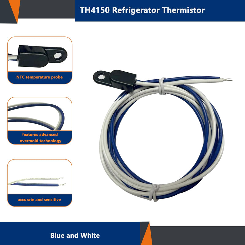 4204150 Refrigerator Thermistor Temperature Sensor Replacement 4204150 Thermistor For Freezer Refrigerator Thermistors TH4150 4204150S 3014350