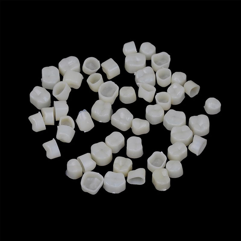 120 Pieces Fake Tooth Cap Crown Veneers Front Back Anterior and Molar Posterior Teeth with Thermal Beads Cap Filler for Teaching or DIY (50pcs Front and 70pcs Back) 60pcs front and 60pcs back