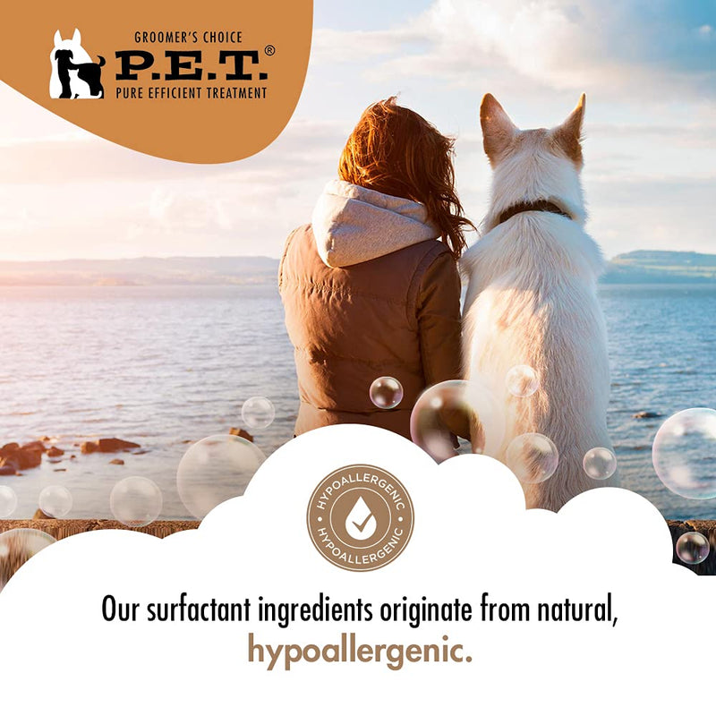 Oatmeal Plus Shampoo for Dogs – Moisturizing Formula for Itchy, Allergy-Prone Skin, Vanilla Almond – Made in USA by P.E.T. (16 fl. oz) 16 oz - PawsPlanet Australia