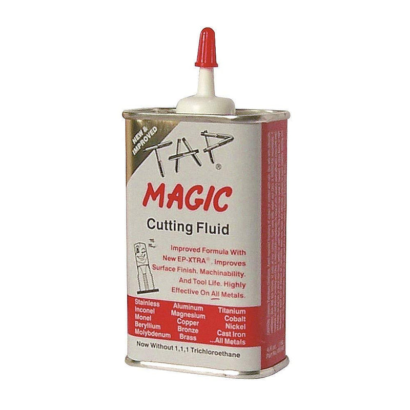 Tap Magic Cutting Fluid – 4oz Cutting Fluid for Metal Drilling – Professional Cutting Oil for Drilling, Taping, Milling, Threading – Ideal for All Metals, Stainless Steel, Aluminum