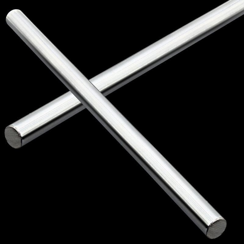 2-Pack 8mm x 150mm Linear Motion Rods Shaft Guide for 3D Printer and DIY Craft Tool, Case Hardened Chrome, Diameter 8mm, 5/16" x 5.91" 2 8mm x 150mm (5/16" x 5.91")