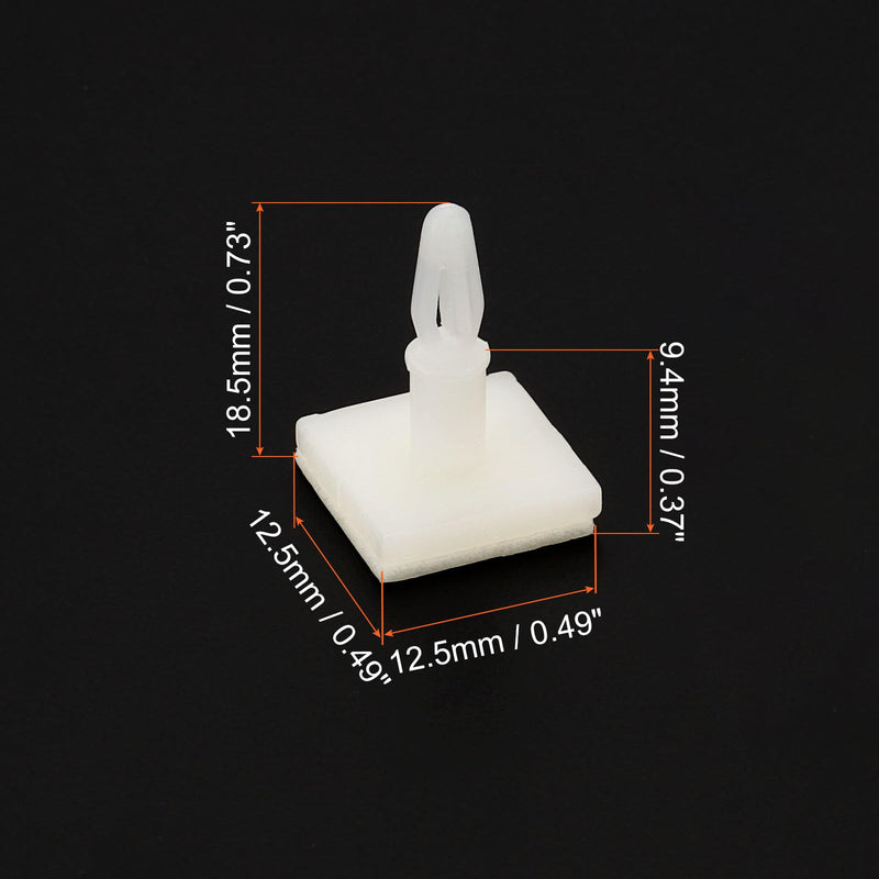 PATIKIL Sticky PCB Spacer, 24 Pcs Adhesive Standoffs 0.37" Supporting Height Adhesive Insulated Standoffs for PCB PC Board Support, White 0.37"