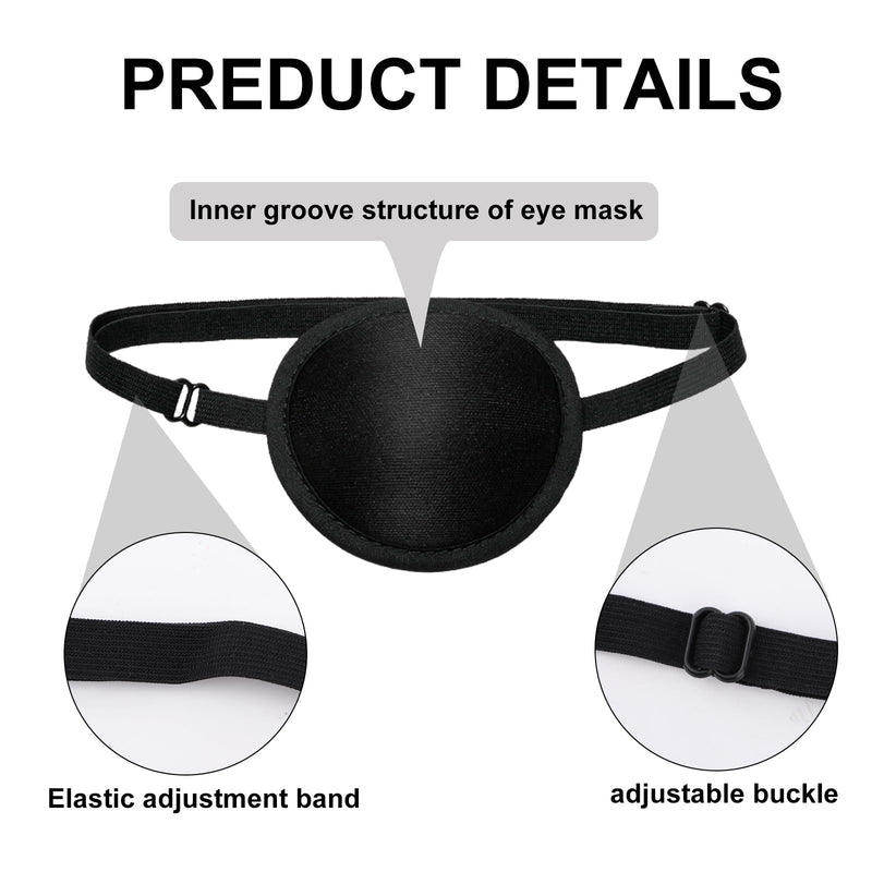 2 Pcs Eye Patch for Dogs, Adjustable Dog Eye Patch, Soft and Comfortable Eyes Patches, Used for Postoperative Eyes Injuries,Surgery Wounds and Missing Eye in Medium and Large Dogs and Cats