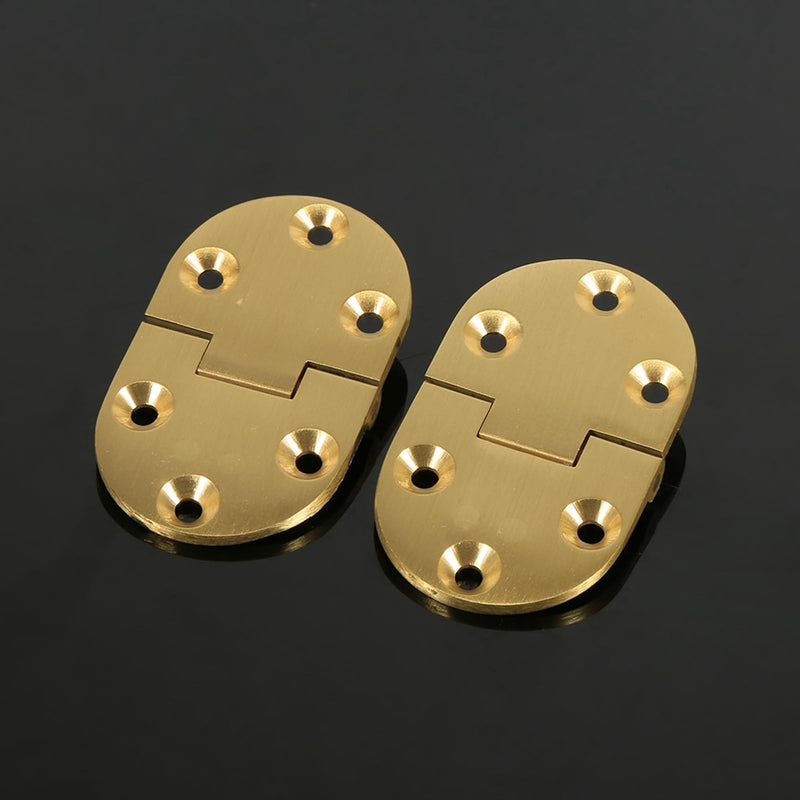 Solid Brass Butler Tray Hinge, 4 PCS Folding Table Hinge, Heavy Duty Drop Front Desk Hinges 90 Degree with Screws 2-1/2"X1-1/2 (4 PCS)