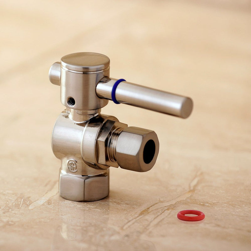 Kingston Brass Elements of Design CC33108DL Concord Angle Stop Valve, Brushed Nickel