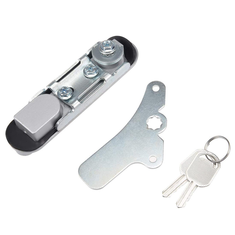 uxcell Electric Cabinet Door Cam Lock, Fit for 0.12-inch(3mm) Thick Panel, Pull Type with Keys, AB302-1