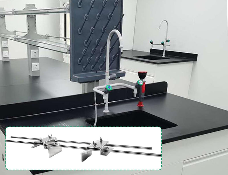 Slide Staining Rack, 304 Stainless, Adjustable Staining Rack for Sinks Up to 21"