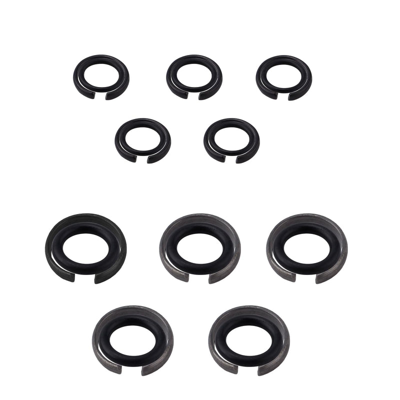 6 Sets 3/8" & 6 Sets 1/2" Impact Retaining Ring Clip Friction Rings with O-Ring, 1/2" & 3/8" Impact Wrench Socket Retaining Ring Clip for Electric/Pneumatic Type Wrench Retainer Anvil Install Tool