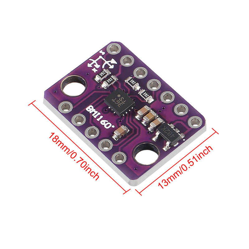 4PCS GY-BMI160 Module GY-BMI160 6DOF 6-axis Sensor Module Gravity Sensor Accelerometer Gyroscope Acceleration Gravity Sensor IIC I2C SPI 3-5V