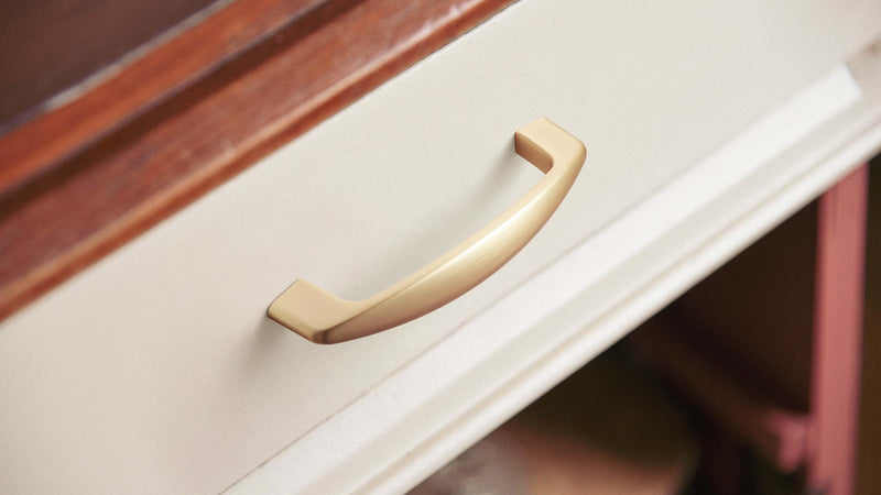 12 Pack Champagne Bronze Cabinet Pulls 3" Hole Center Drawer Pull | 76mm Solid Zinc Alloy Cabinet Handles, Modern Cupboard Hardware, For Dressers, Drawers, Kitchen, Vanity, Furniture, Closet 3'' Center to Center