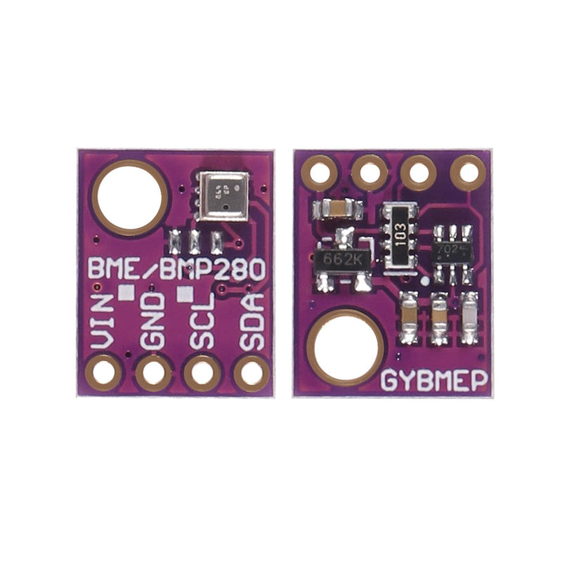 BME280 Digital 5V Temperature Humidity Sensor Atmospheric Barometric Pressure Board IIC I2C Breakout for Arduino (4pcs) 4pcs