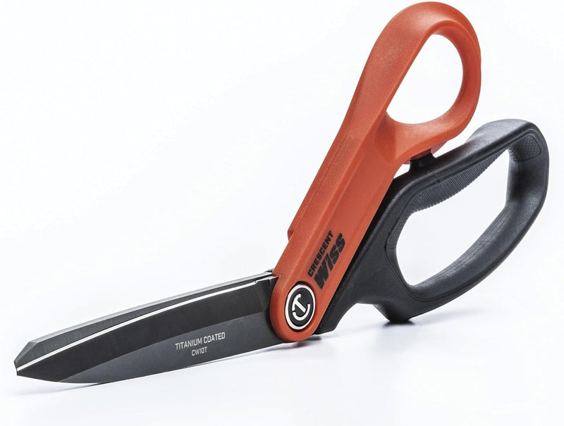 Wiss - Pro Shear, Offset, Right-Hand, Titanium (CW10T) One Size CW10T Titanium Coated Offset Right Hand Tradesman Shears
