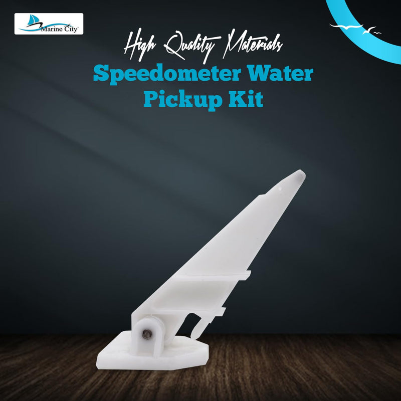 MARINE CITY Boat Outboard Pitot Speedometer Water Pickup Kit Speedo Sender Ensures Accurate Speed Readings for Boaters Includes Mounting Parts