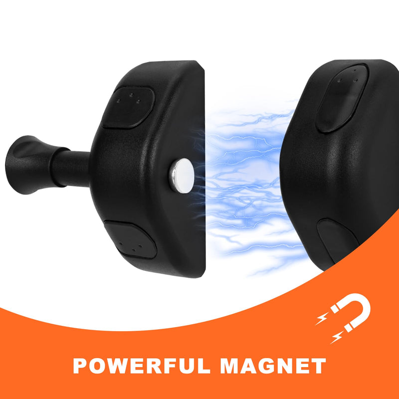 Magnetic Gate Latches Side Pull, Black Magnetic Gate Latch for Home, Yard & Garden Fences No-key