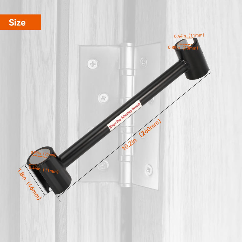 Residential Door Hinge Adjustment Tool, Hinge Gap Adjusting Wrench, Hinge Bender for 23mm-25mm Residential_23mm-25mm