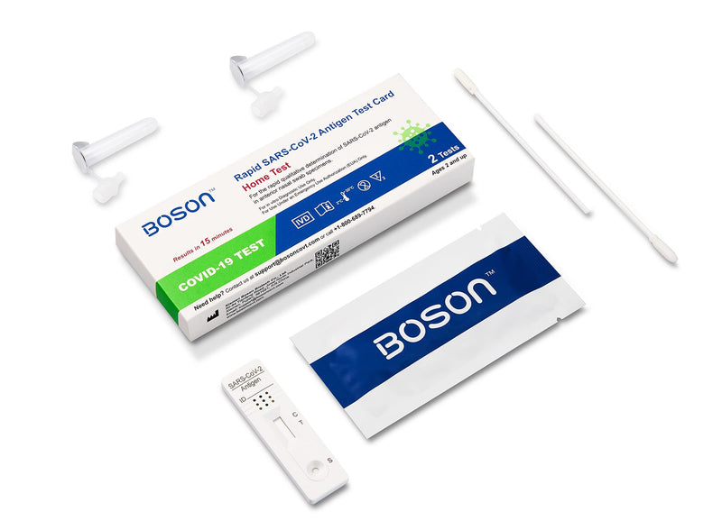 Rapid SARS-CoV-2 Antigen Test Card, 1 Pack, 8 Tests Total, FDA EUA Authorized OTC at-Home Self Test, Results in 15 Minutes, Convenient and Comfortable to use