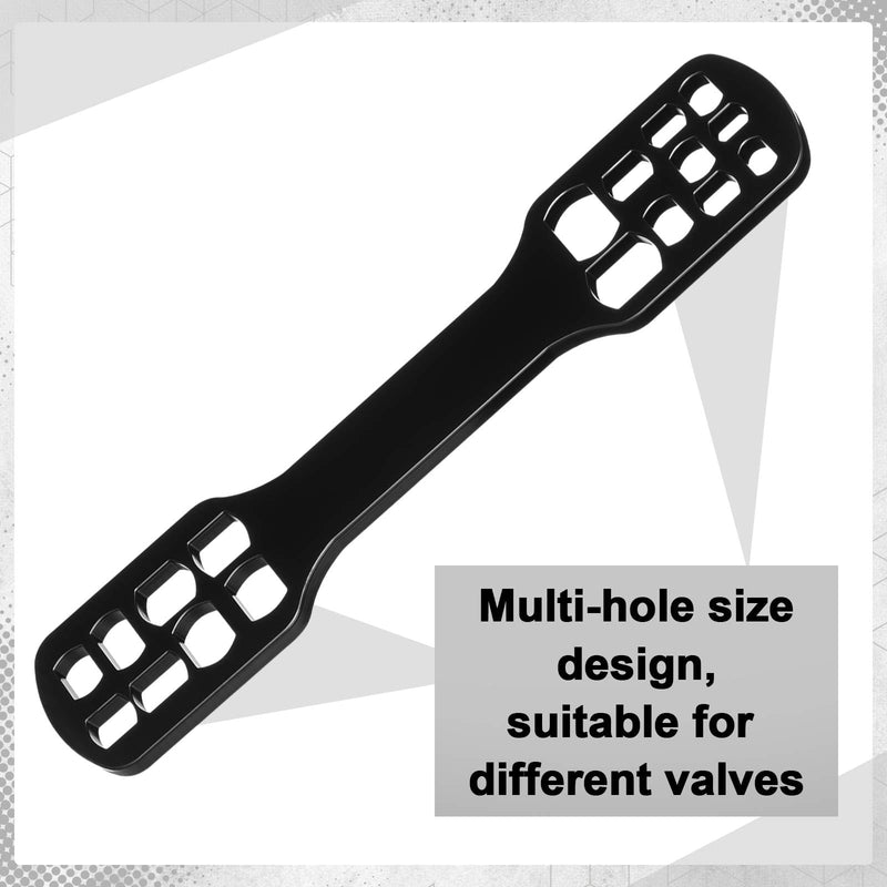 Zonon 1 Pcs Backflow Ball Valve Wrench Tool for Missing Handles Outdoor Water Shut Off Key Black Valve Wrench Plumbing Repair Tool for Meter and Hydrant Professional Durable