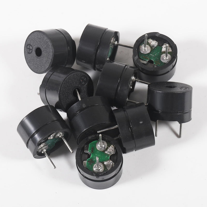 20Pcs 12085 Passive Buzzer 12MM*8.5MM 42R Resistance 3V 5V 9V 12V in Common Use Mini Piezo Buzzers Kit, Active Buzzer Electronic Alarm Magnetic Long Continuous Beep for Arduino