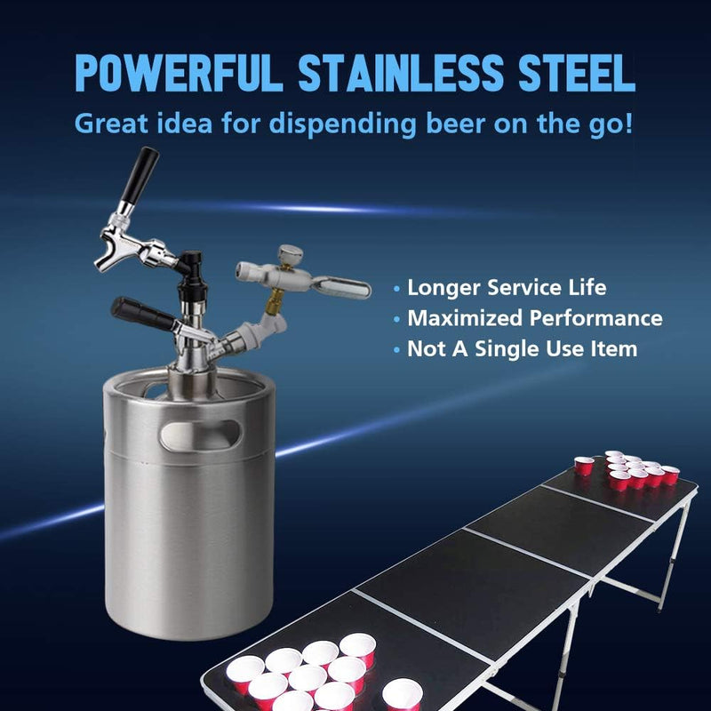 FERRODAY Beer Faucet Stainless Steel Faucet Beer Tap Keg Spout Beer Tower Faucet Beer Keg Faucet Draft Beer Faucet Stainless Steel Beer Tap Faucet Kegerator Tap Spout Kegerator Part Replacement Faucet - NewNest Australia