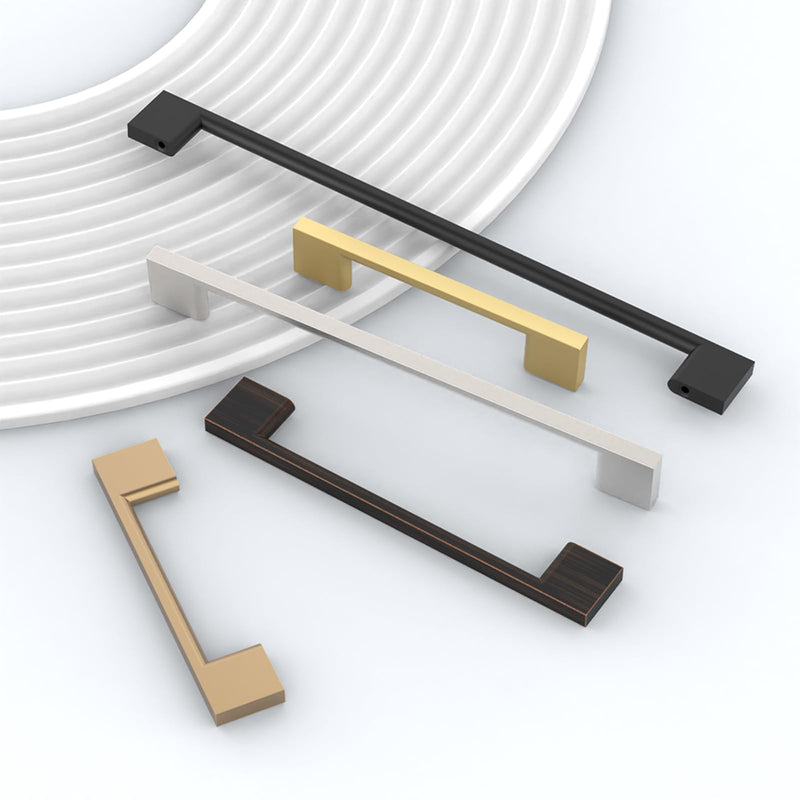 Matte Black Cabinet Pulls and Handles, 12.6 Inch, 6 Pack 12.6"/320MM Hole Center Matte Black