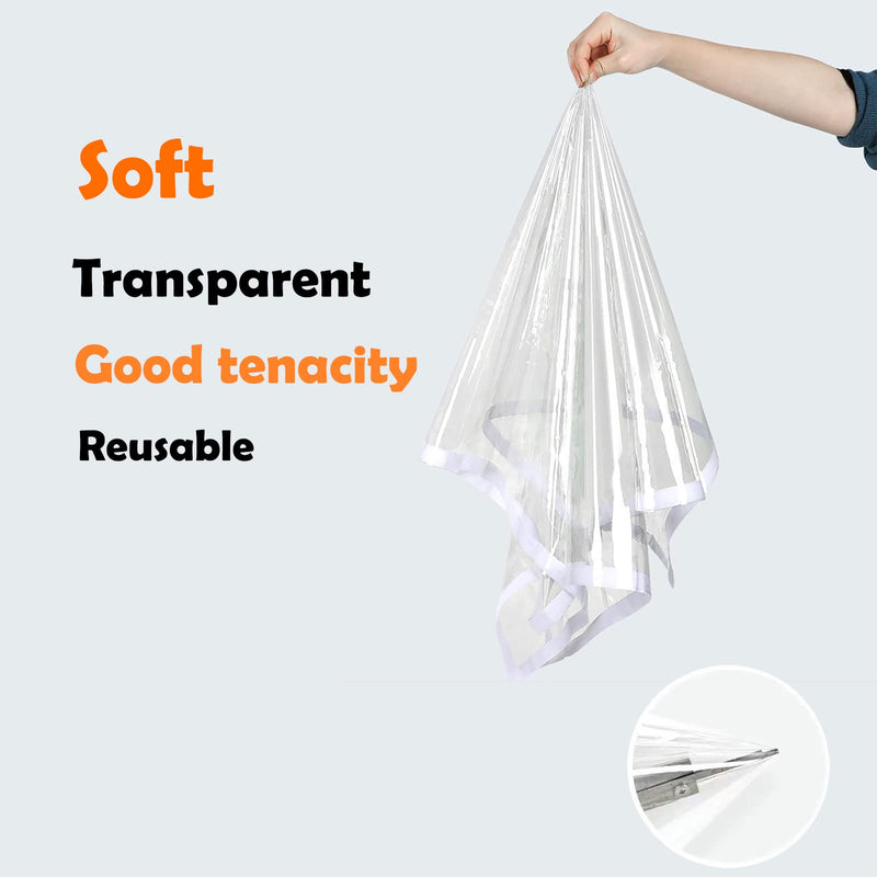 Adjustable Window Insulation Kit 47inX63in(120X160cm) for Winter Keep Cold Out,cuttable Transparent Film 180㎛ Thickness,Easy to Open for Ventilation,Reusable Plastic Window wrap 47"X63" (120X160cm)