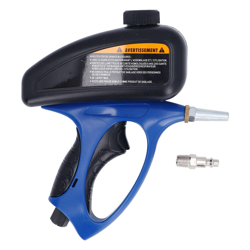 ZASCHMOY Sand Blasting, Soda Machine with 510ml Capacity and 90PSI Pressure, Connector Size: ZG1/4, Grime Remover for Metal Wood Glass, Fast Plug in Connector, Sandblasting