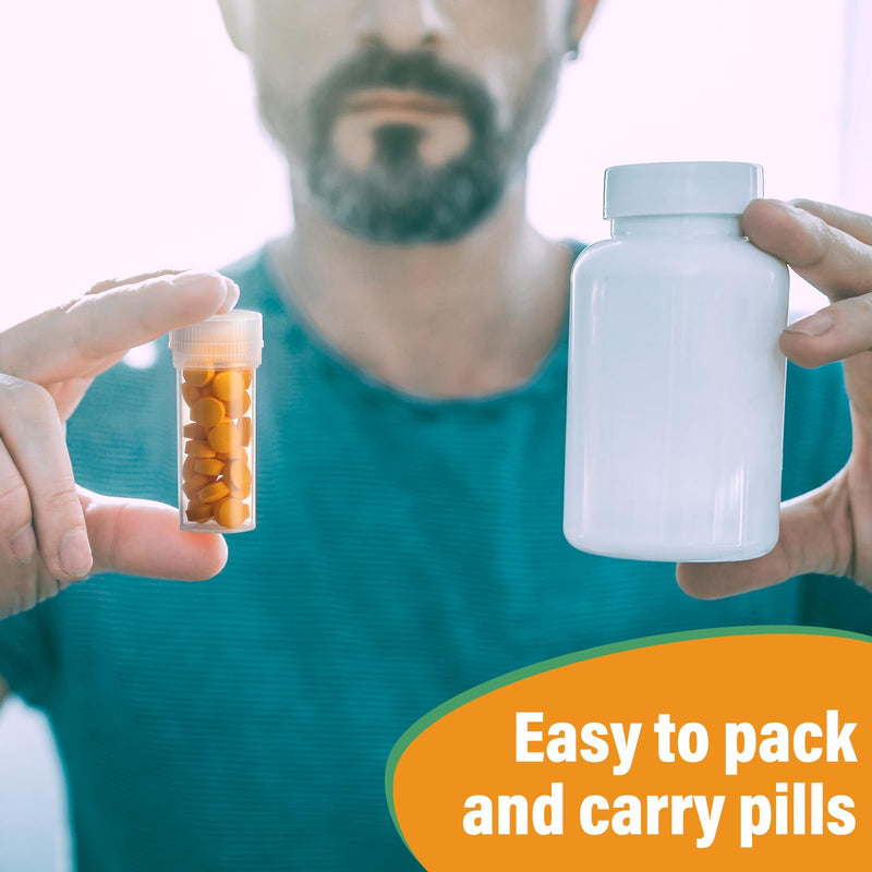 Lallisa 300 Pcs 5 ml Small Plastic Bottles Empty Pill Bottles Clear Vials with Clear Caps Small Sample Lab Plastic Test Tubes for Travel Storage Portable Lab Supplies
