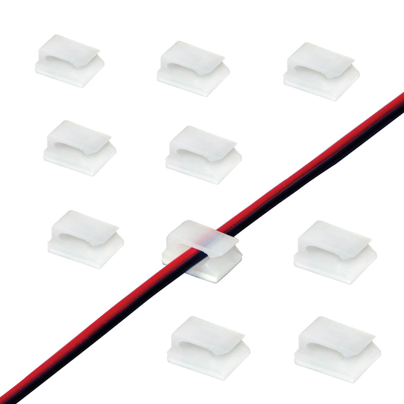 Armacost Lighting LED Wire Support Clips with 3M Peel & Stick Adhesive 100-Pack 911000