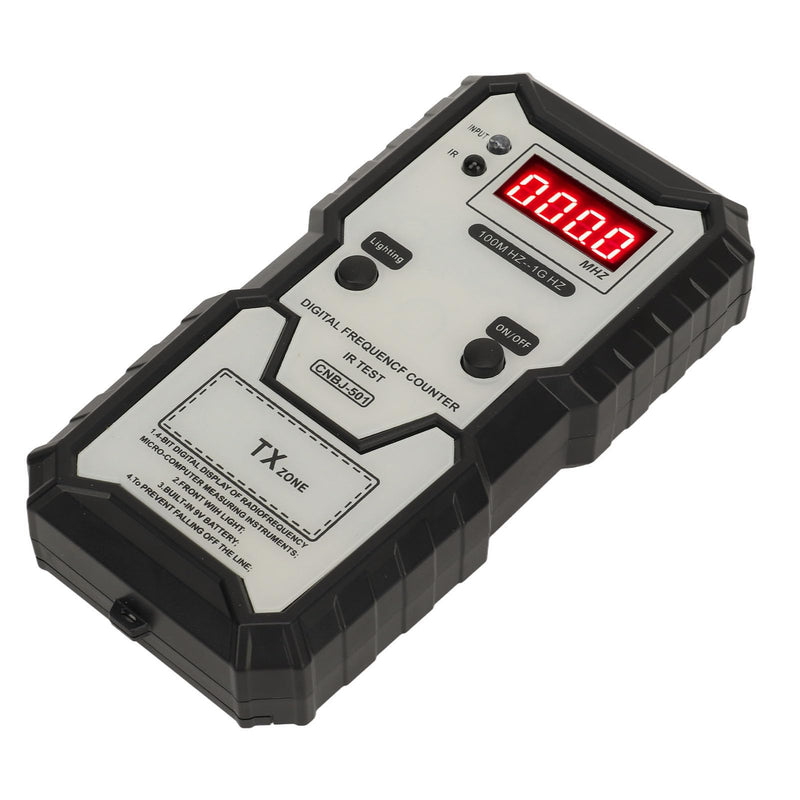 Remote Key Frequency Tester, 100MHZ to 1GHZ Infrared Remote Control Frequency Tester, Portable Key Fob Tester Digital Frequency Meter Counter for Access Control