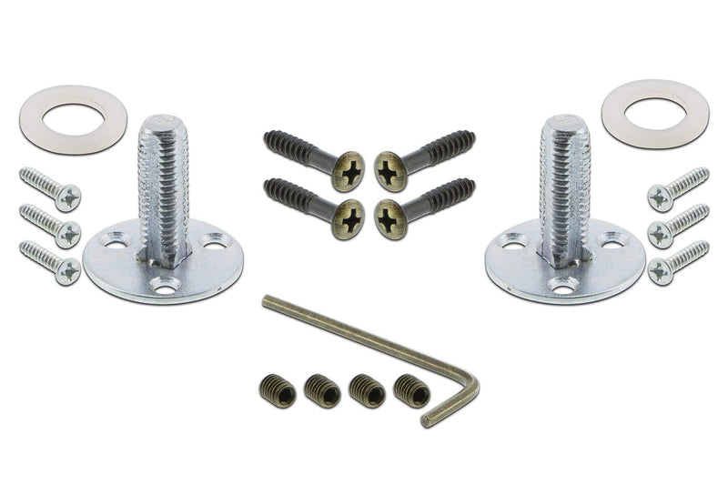 Nostalgic Warehouse Meadows Plate & Interior Crystal Door Knob Double Dummy Antique Brass