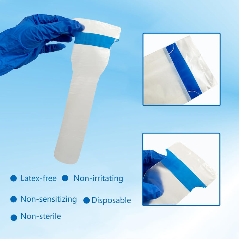 Ultrasound Probe Cover - Endocavity Transducer Cover Latex Free Non Sterile Disposable, 9.6"x1.6", 50 PCS