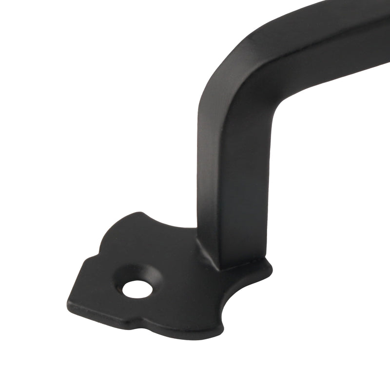 OVOV 2 Pack Barn Door Pull Handle Hardware for Wooden Garden Gate Shed Cabinet Door (9inch) 9inch Black