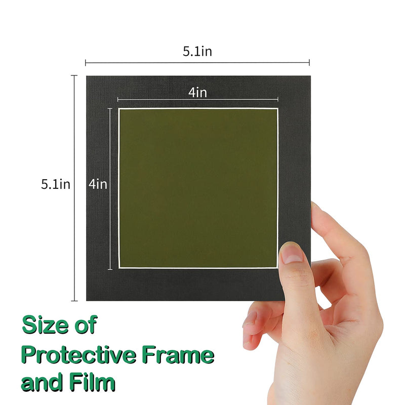 Magnetic Field Viewing Film 4"x4", Magnetic Flux Display, Magnet Pattern Detector, Scientific Project Teaching, Reusable and Automatic Recovery - Olive D - 4"x4"