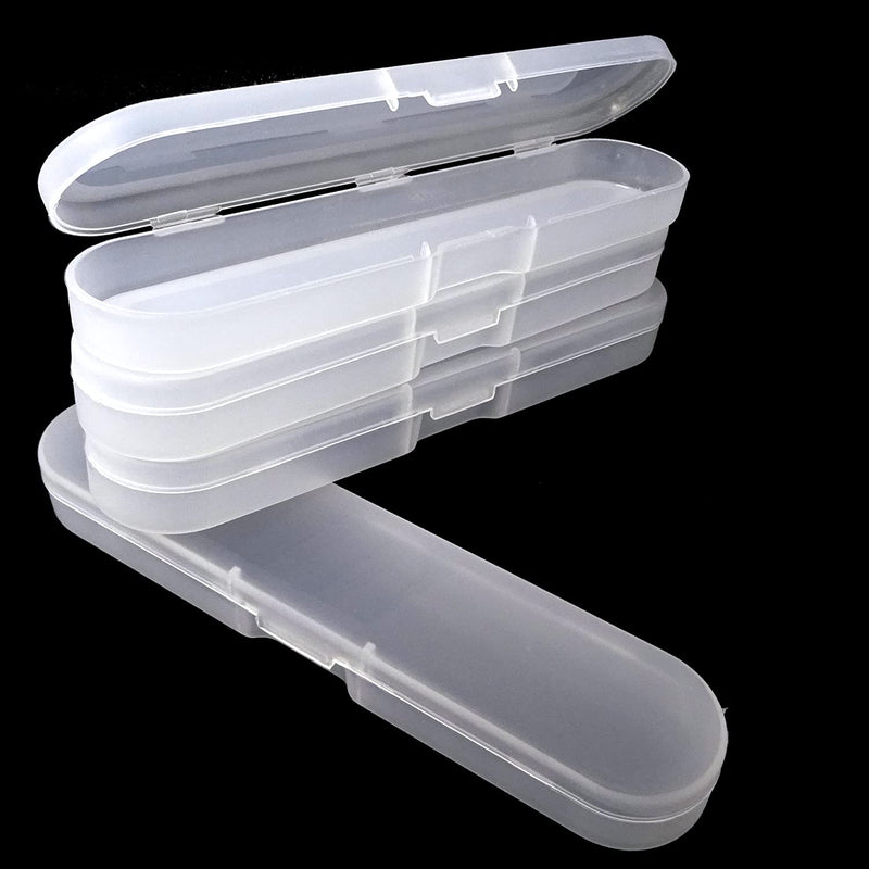 Honbay 4PCS Plastic Digital Thermometer Storage Case Containers Acne Needle Storage Box Pencil Case for Home (7 Inch)