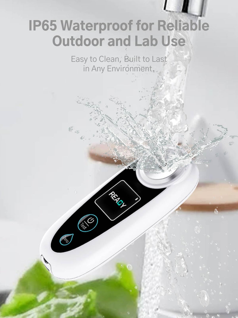 Brix Refractometer 0–35% Brix Range, ±0.2% Precision, Portable & Waterproof – Ideal for Juices, Fruits, Beverages & Food Applications 35%-PP