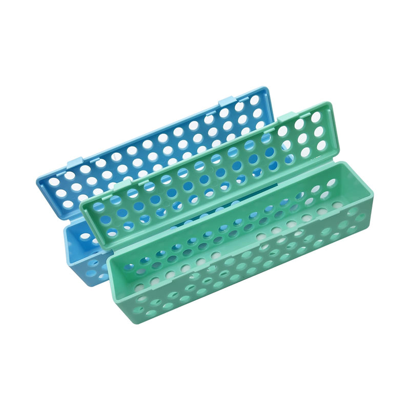 Dental Instrument Sterilizat Case, YOUYA DENTAL Plastic Autoclavale Cassette Case Medical Surgical Instrument Dental Forceps Spatulas Disinfection Container Tray Autoclavable Cassette Case -Green Green