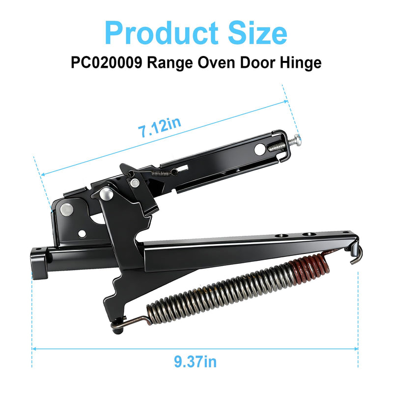 PC020009 Range Oven Door Hinges Part, Compatible with Viking Range Series VGSS360 VGSC487 VGIC365 VESC305 VDSC487, Replaces AP5315870 811473 Heavy-Duty Hinge Kit 1