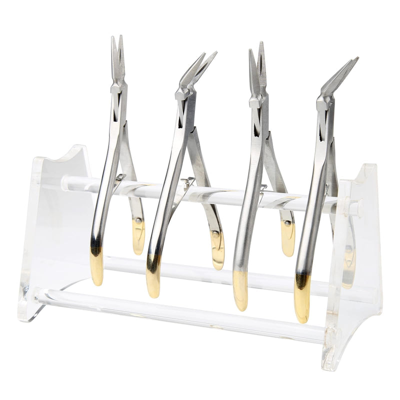 Dental Orthodontic Pliers Stand Holder for Orthodontic Craft Plier Forceps Scissors Shelf Forcep (Clear Acrylic Instrument)