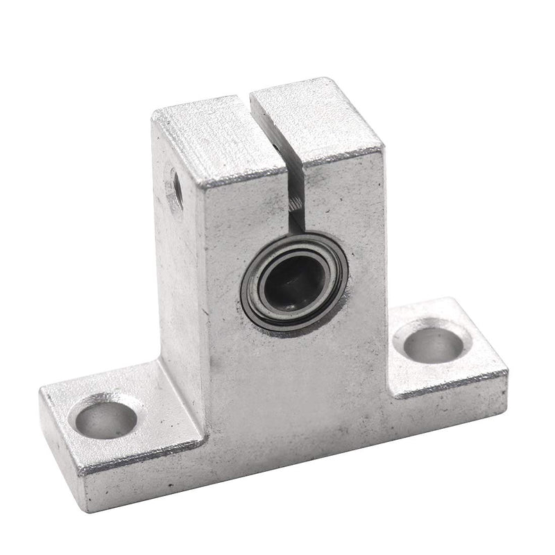 Sydien 2Packs SK10 Linear Rail Shaft Clamping Guide Support CNC Linear Motion Ball Slide with 5mm Bore Bearing