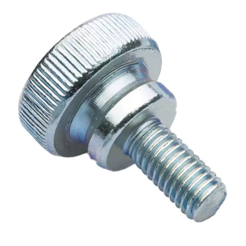 M6-1.0 x 10mm Znic Plated Flat Knurled Head Fully Threaded Thumb Screws Bolts Fastener,Threaded Knurled Grip Knobs Thumb Screw,Vesa Screws, Monitor Mount Screws for TV and Monitor Mount,12 Pcs M6-1.0x10mm（12 Pcs） - NewNest Australia