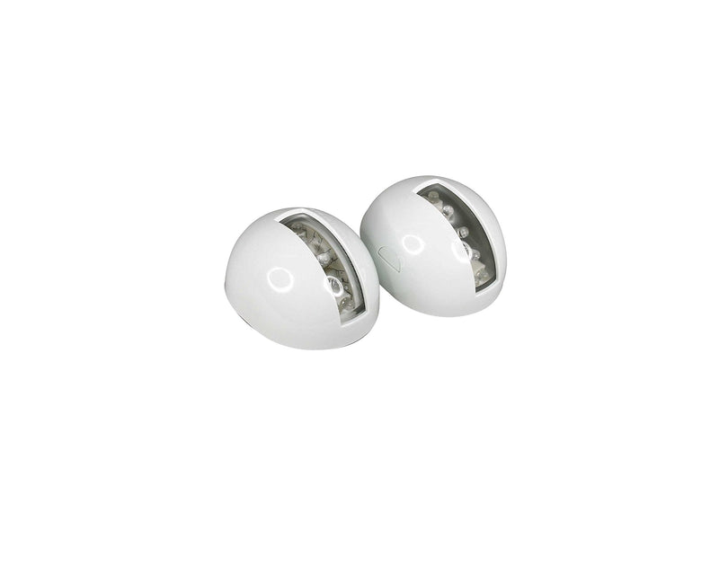 Pactrade Marine Boat Combo Side LED Bi-Color Pair Red & Green Navigation Light USCG 2 NM ABYC A16 Approval 12v White