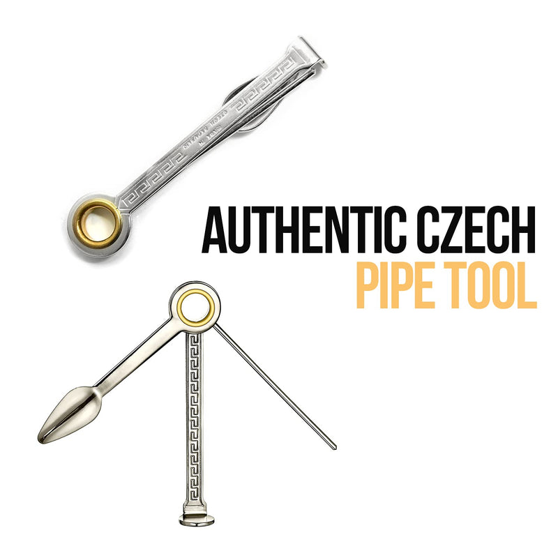 100% Authentic Czech Stainless Steel 3 in 1 Pipe Tool Cleaner - Pipe Reamer Tamper Pokers Tool