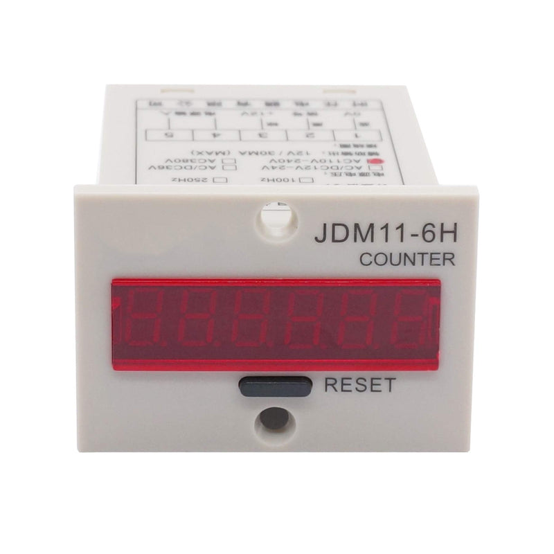 TWTADE/Infrared Wireless Visitor Counter 110-220VAC LED Auto Display Digital Counter 0-999999 6 Digits Count Mall People Flow + Photoelectric Switch Sensor Distance 2m NPN NO + Reflector + Holder