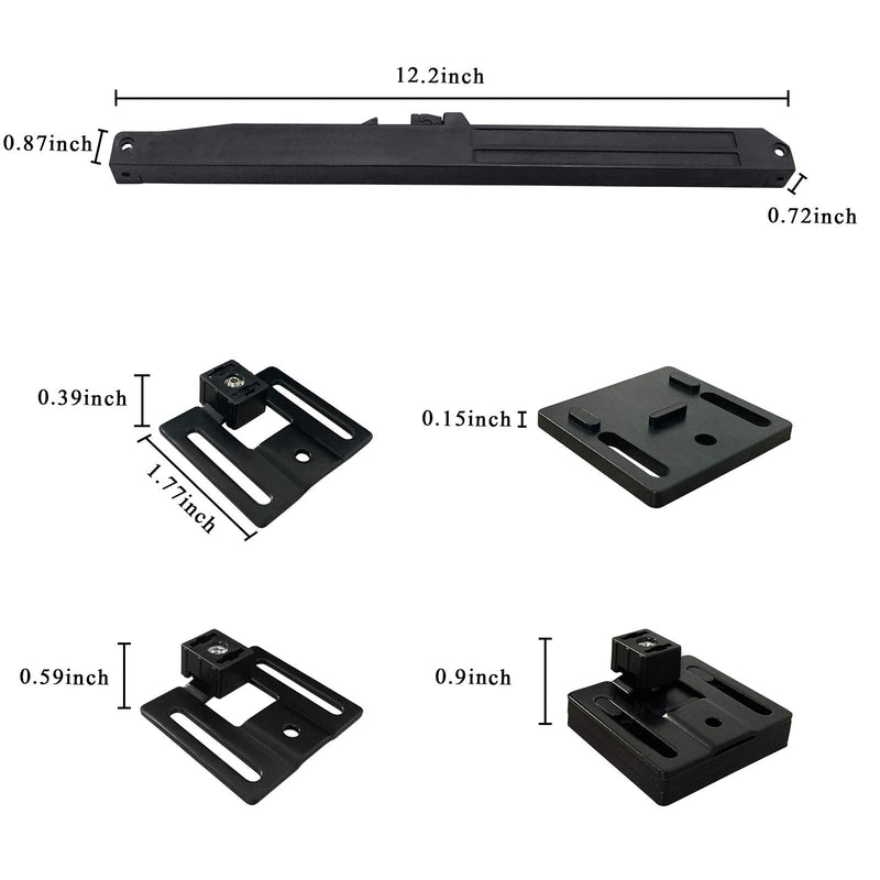 2PCS Barn Door Soft Close Mechanism Spring Buffer Damper Upgraded Hole-Free Version Sliding Barn Door Hardware for Door Weight 70-160 Pounds Adjustable Door Stoppers, Actuator Spacers Included Normal Barn Door Soft Close Mechanism