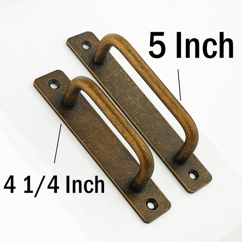 30 Pack 5 Inch 128 mm Copper Cabinet Pulls with Base Plate Cupboard Aluminum Handles Drawer Pull Cabinet Handles 30