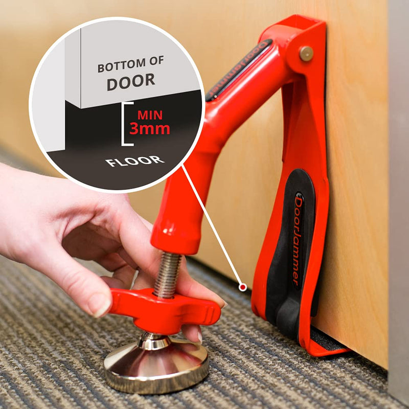 DoorJammer Portable Door Lock Brace for Home Security and Personal Protection (DJ4LD – Lockdown (XL Edition)) DJ4LD - Lockdown (XL Version)