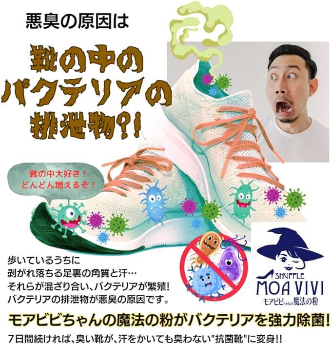 Grande Remedy Mobibi-chan's Magic Powder, Fragrance-free, 1.8 oz (50 g), Deodorizing Powder for Shoes - NewNest Australia